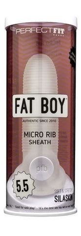 Fat Boy Micro Rib Sheath Penis Extender by Perfect Fit - Penis Sleeves and Extenders