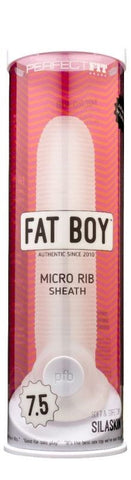 Fat Boy Micro Rib Sheath Penis Extender by Perfect Fit - Penis Sleeves and Extenders