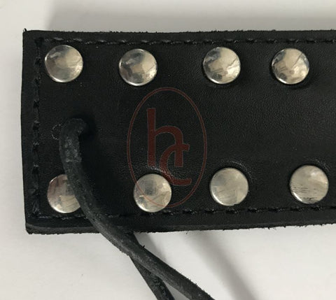 Puppy Cage Leather Hand Paddle by Hell's Couture - Paddles And Slappers
