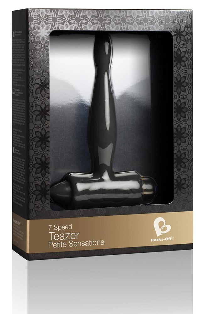 Rocks Off Petite Sensations Teazer Anal Vibrator Black - Butt Plugs