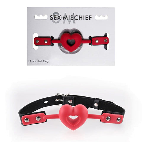 Sex & Mischief Amor Ball Gag Mouth Restraint - Bondage Gags and Bits