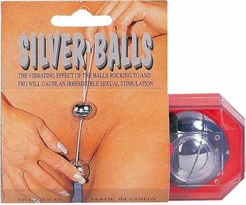 Silver Plastic Boxed Duo Ben Wa Balls by Seven Creations - Love Eggs and Kegel Exercisers