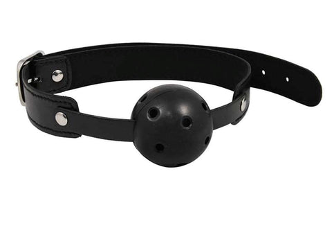 Sex & Mischief Breathable Ball Gag Mouth Restraint - Bondage Gags and Bits