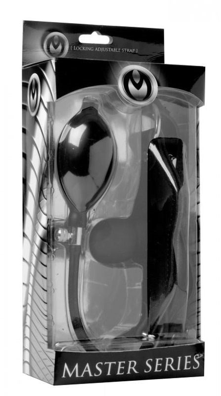 Silencer Inflatable Locking BDSM Play Gag - Bondage Gags and Bits