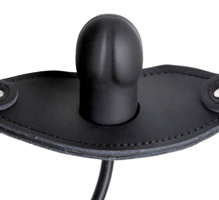 Silencer Inflatable Locking BDSM Play Gag - Bondage Gags and Bits