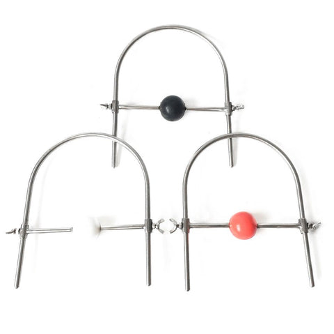 Silicone Ball Gag Stainless Steel Harness by BDStyle - Bondage Gags and Bits