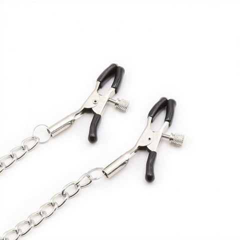 Silicone O Ring Gag With Nipple Clamp by BDStyle - Bondage Gags and Bits