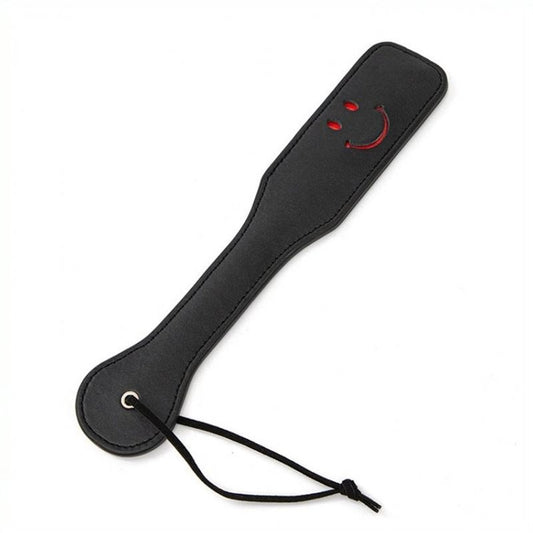 Smiley Leather Bondage Paddle by BDStyle - Paddles And Slappers