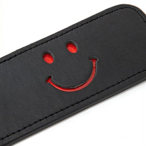 Smiley Leather Bondage Paddle by BDStyle - Paddles And Slappers