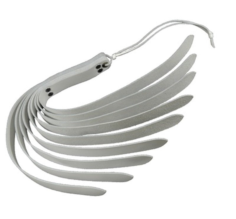 Spartacus 9 Straps White Slapper 20 inches - Paddles And Slappers