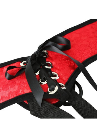 Lace Corsette Strap On by Sportsheets - Strap On Sextoys