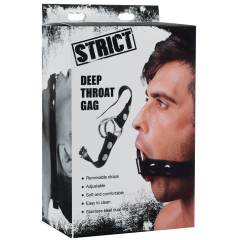 Strict Deep Throat Mouth Gag by XR Brands - Bondage Gags and Bits