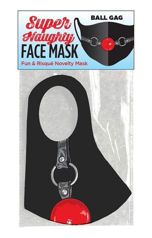 Super Naughty Ball Gag Mask by Little Genie - Bondage Gags and Bits
