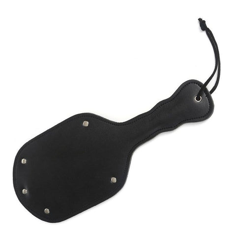 Ping Pong Wide Leather Paddle by Hell's Couture - Paddles And Slappers