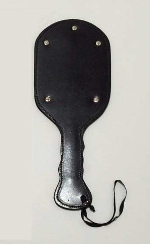 Ping Pong Wide Leather Paddle by Hell's Couture - Paddles And Slappers