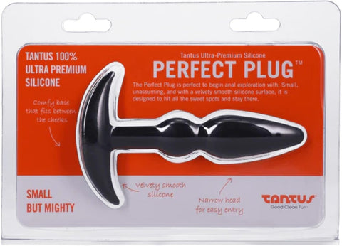 Perfect Plug Black by Tantus - Butt Plugs
