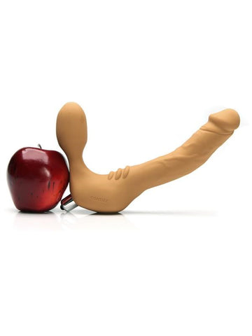 Real Strapless Slim Vibrating Double Dildo by Tantus - Vibrating Dildos