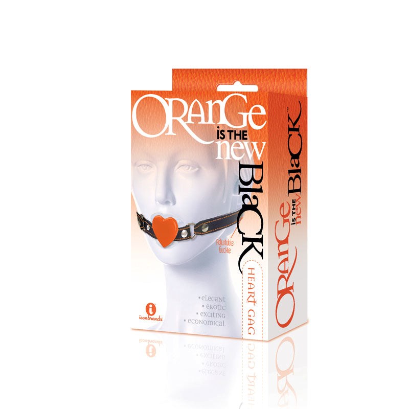 The 9's Orange Is The New Black - Heart Gag - Bondage Gags and Bits