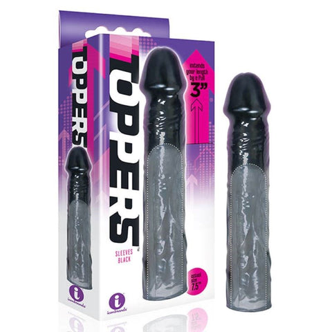 The 9's Toppers 3'' Penis Extension Sleeve by Icon Brands - Penis Sleeves and Extenders