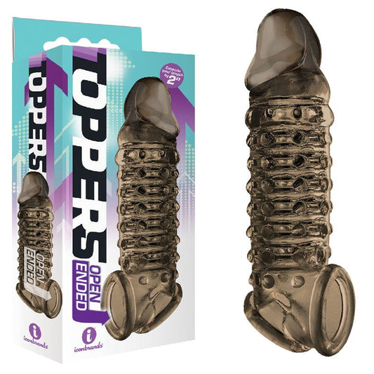 The 9's Toppers Open Ended Penis Extension Sleeve - Penis Sleeves and Extenders