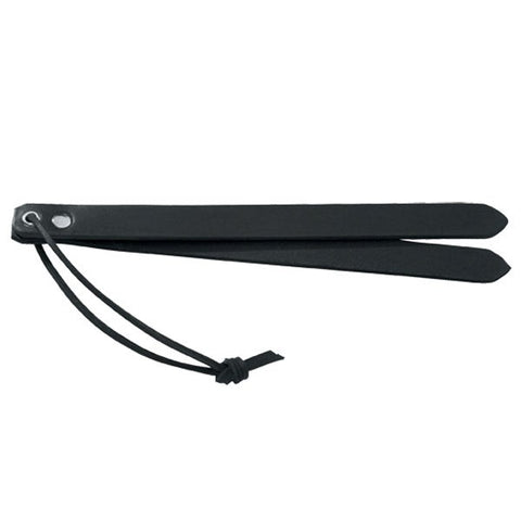 Two Strap Slapper Leather by Spartacus Enterprises - Paddles And Slappers