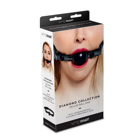 Whip Smart Diamond Deluxe Ball Gag by Xgen Products - Bondage Gags and Bits