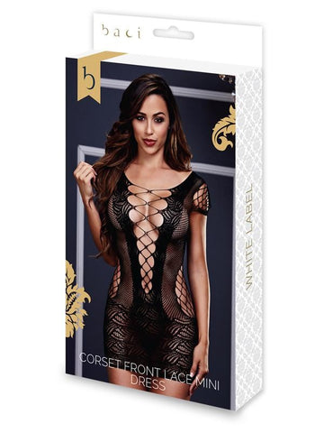 Baci Label Corset Front Lace Dress by Baci Lingerie - Fancy Dress Ups