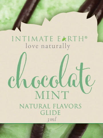 Chocolate Mint Flavored Glide by Intimate Earth - Massage Oils and Lubricants