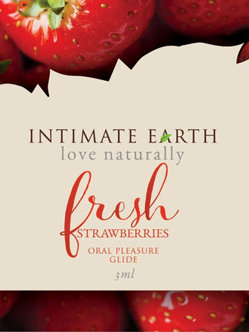 Fresh Strawberry Foil Lubricant by Intimate Earth - Massage Oils and Lubricants