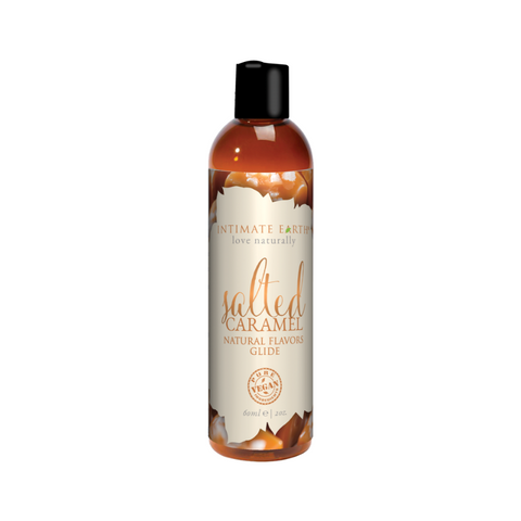 Salted Caramel Natural Flavors Glide by Intimate Earth - Water Based Lubes