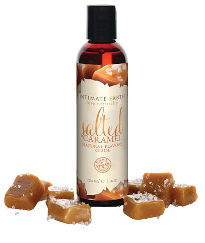 Salted Caramel Natural Flavors Glide by Intimate Earth - Water Based Lubes