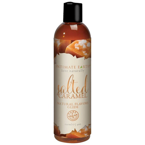 Salted Caramel Natural Flavors Glide by Intimate Earth - Water Based Lubes