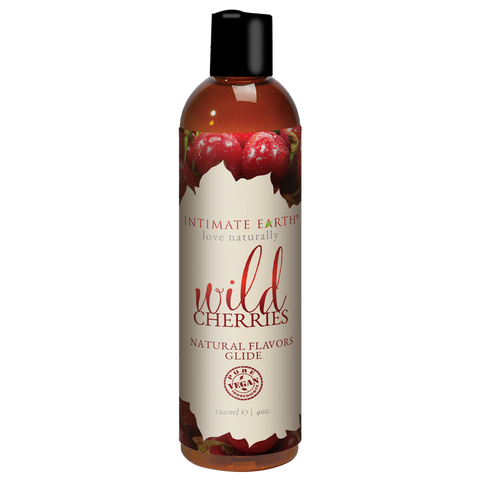 Wild Cherries Flavors Glide Lubricant by Intimate Earth - Massage Oils and Lubricants