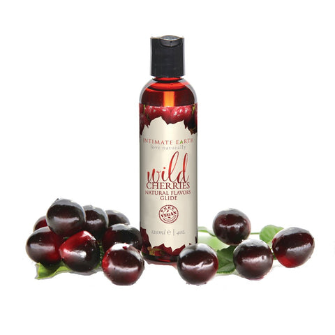 Wild Cherries Flavors Glide Lubricant by Intimate Earth - Massage Oils and Lubricants