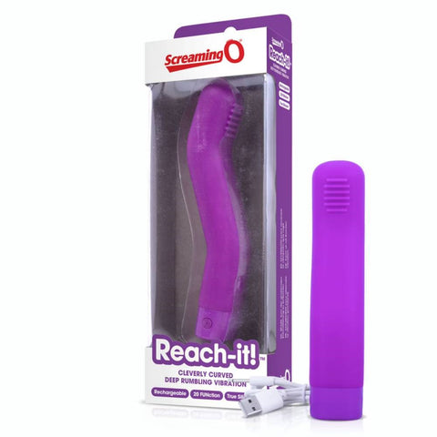 Charged Reach-it Single Vibrator by Screaming O - G-Spot Vibrators