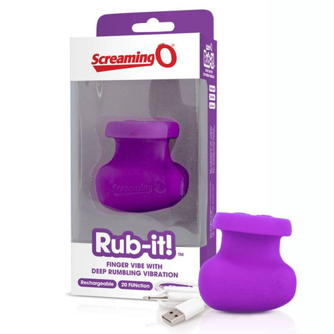 Charged Rub-it Single Finger Vibrator by Screaming O - Finger and Tongue Vibrators