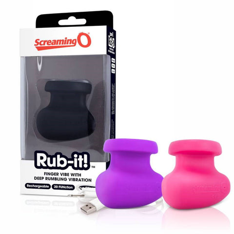 Charged Rub-it Finger Vibrator by Screaming O - Finger and Tongue Vibrators