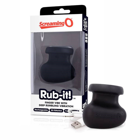 Charged Rub-it Finger Vibrator by Screaming O - Finger and Tongue Vibrators