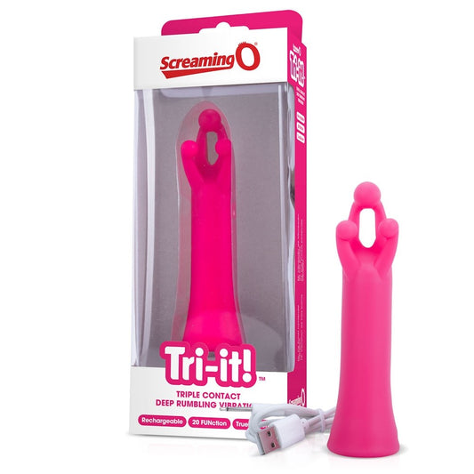 Screaming O Singles Charged Tri It Pink Single Vibrator