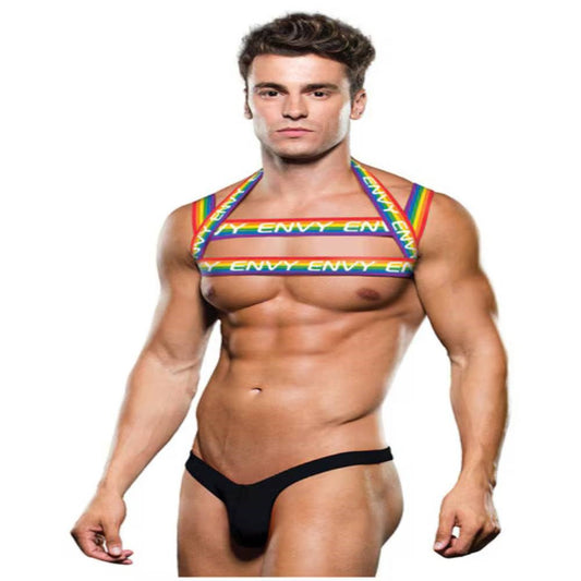 Envy Rainbow Mens Chest Harness