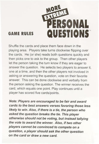 More Extreme Personal Questions Game by Kheper Games - Sex Games, Coupons and Tricks