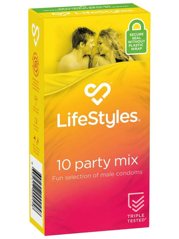 Party Mix 10's Condom by Ansell - Condoms
