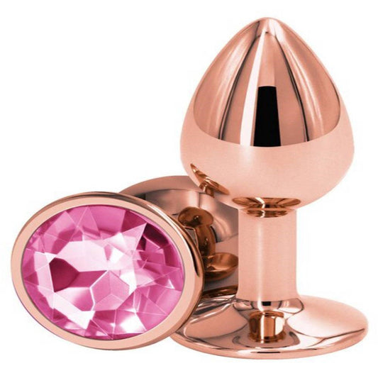 NS Novelties Rear Assets Rose Gold Small Butt Plug