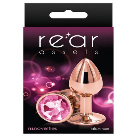 Rear Assets Rose Gold Small Butt Plug by NS Novelties - Butt Plugs