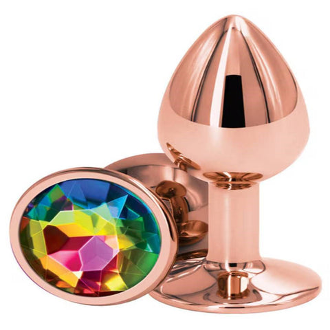 Rear Assets Rose Gold Small Butt Plug by NS Novelties - Butt Plugs