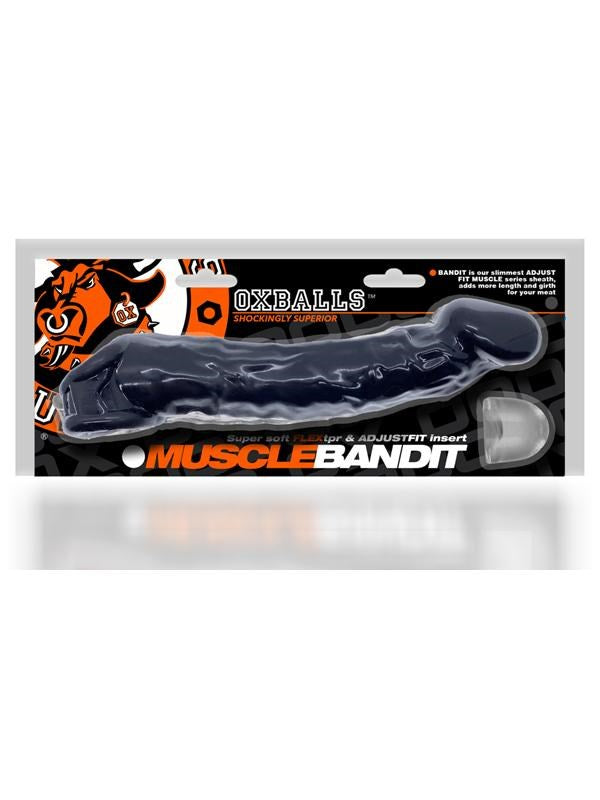 Oxballs Muscle Bandit Slimmest Muscle Cocksheath Black - Penis Sleeves and Extenders