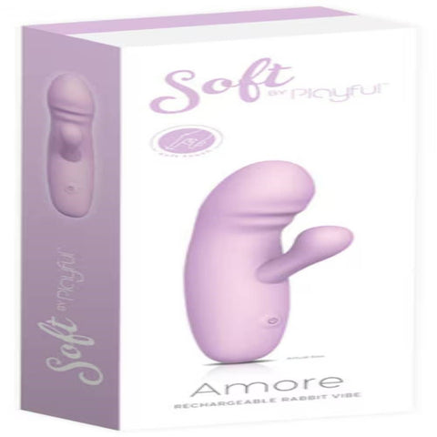 Soft by Playful Amore Flexible Rabbit Vibrator - Rabbit Vibrators