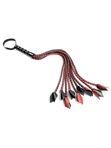 Saffron Braided Flogger by Sportsheets - Whips And Crops