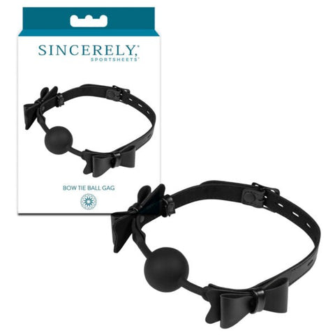 Sincerely Bow Tie Ball Gag by Sportsheets - Bondage Gags and Bits