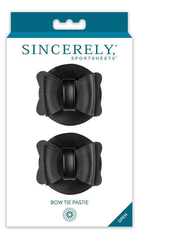 Sincerely Bow Tie Pasties Nipple Toy by Sportsheets - Breast and Nipple Toys